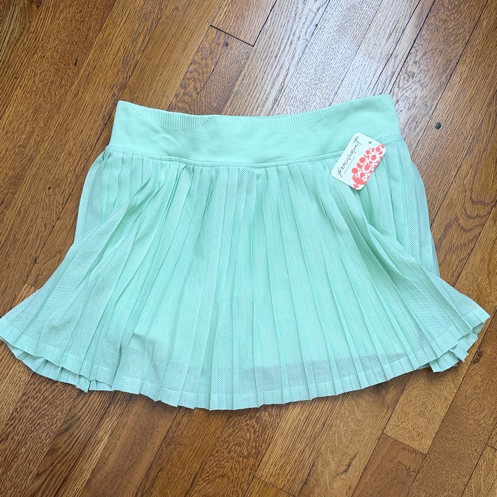 Free People Movement Pistachio Colored Pleated Skort Size M-L